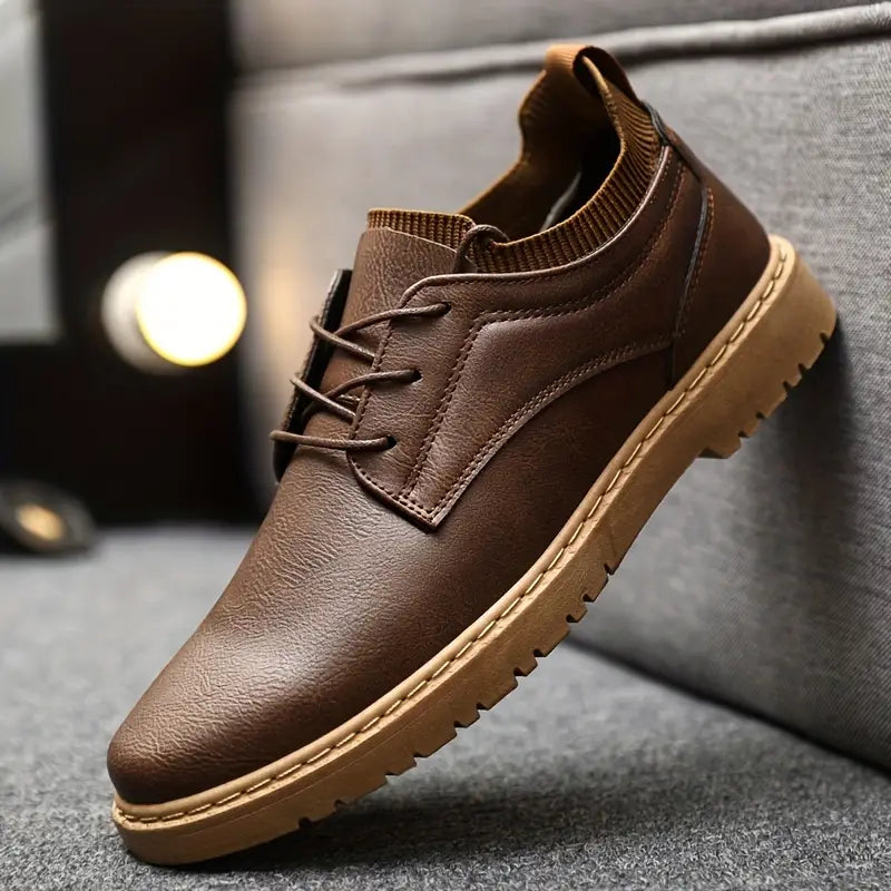 Men's Shoes | Lace-Up | Non-Slip Sole | Stylish Boots
