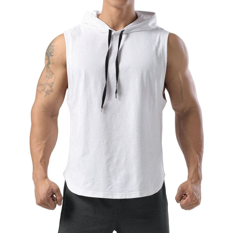 Men's Hoodie | Sleeveless Hoodie | Drawstring | Summer