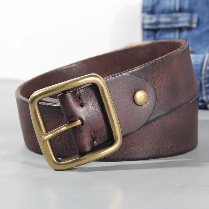 Premium Classic Leather Belt for Timeless Elegance and Superior Craftsmanship | Tim