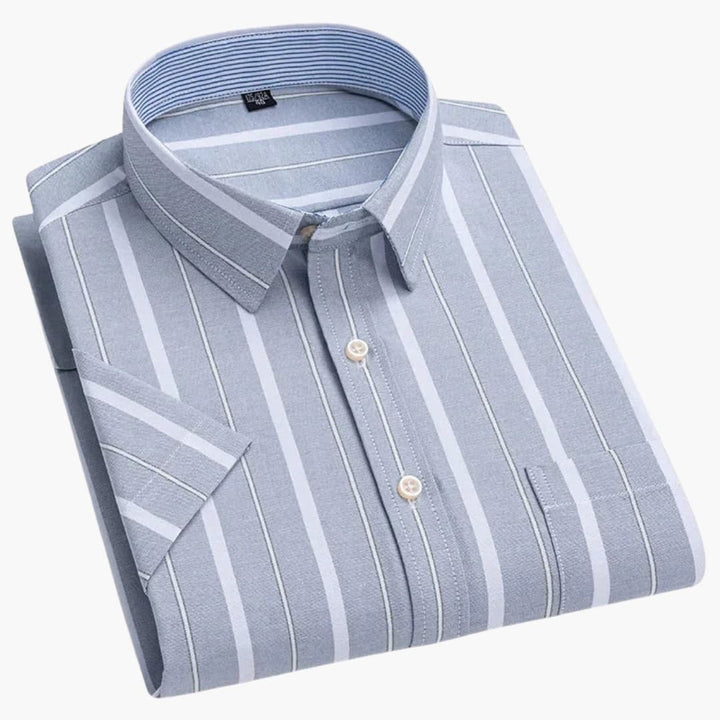 Shirt Men | Short Sleeves | Checked Pattern | Business