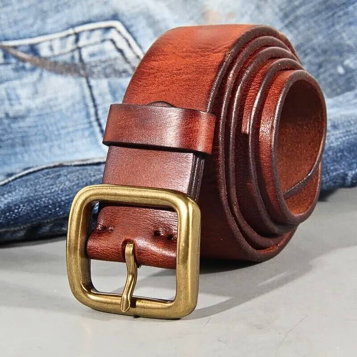 Premium Classic Leather Belt for Timeless Elegance and Superior Craftsmanship | Tim