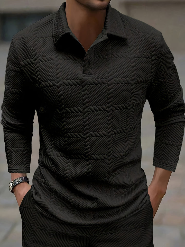 Men's Shirt | Knitted Jacquard | Stylish & Casual | Spring & Autumn