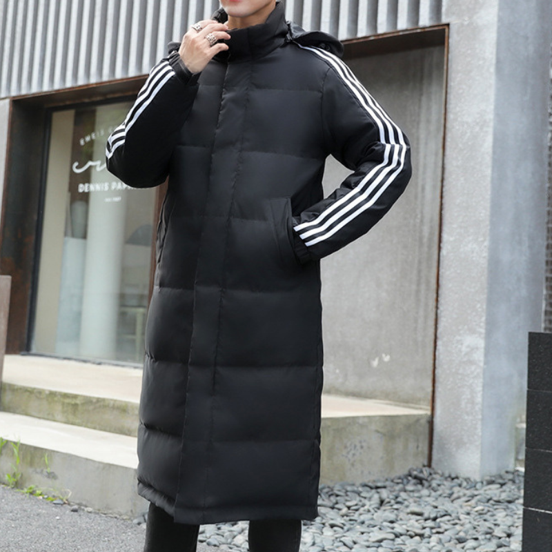 Winter Jacket Men Long Parka Coat Windproof & Warm, view 3 - Elena Harper