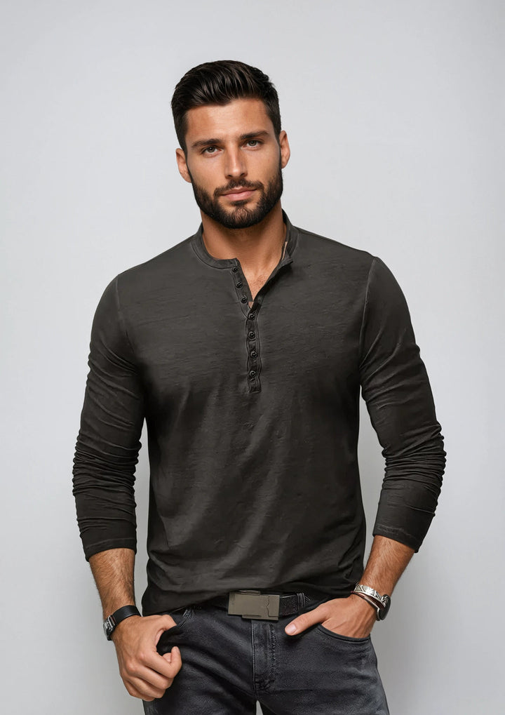 Classic Long Sleeve Shirt for Men with Versatile Design and Timeless Style | Adam