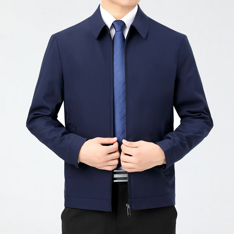 Men's Mid-Season Jacket | Elegant | Zipper Closure | Spring