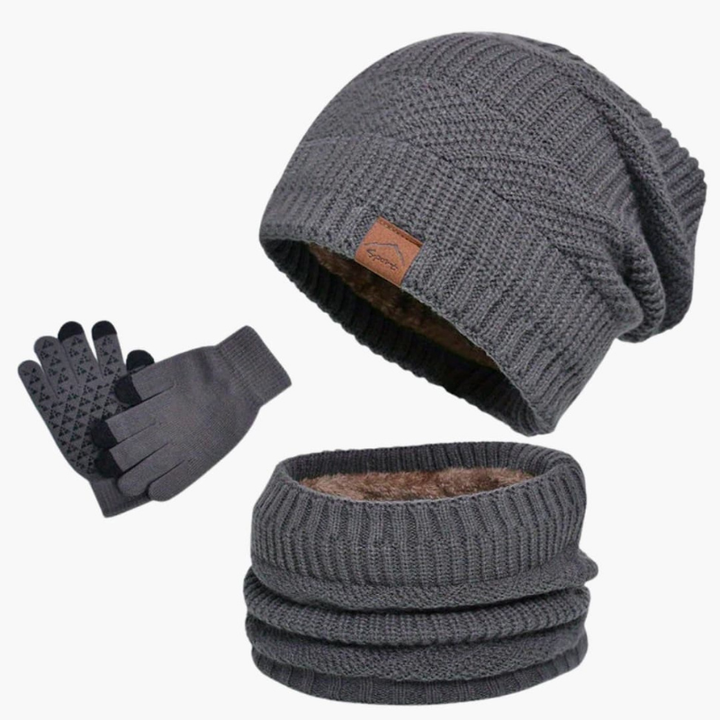Men's Winter Set | Warm Hat, Scarf & Gloves | Warm Clothing