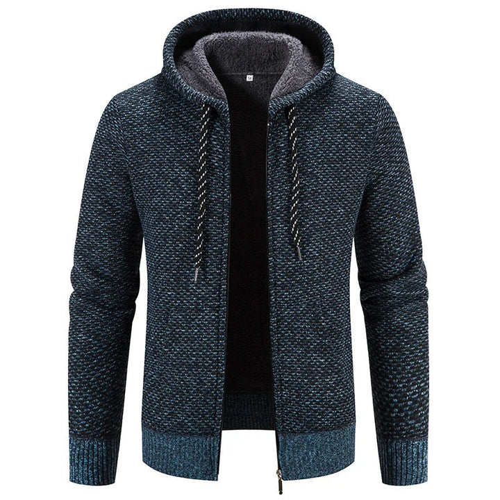 Men's Cardigan | Knitted Cardigan with Hood | Comfortable Jacket for Men