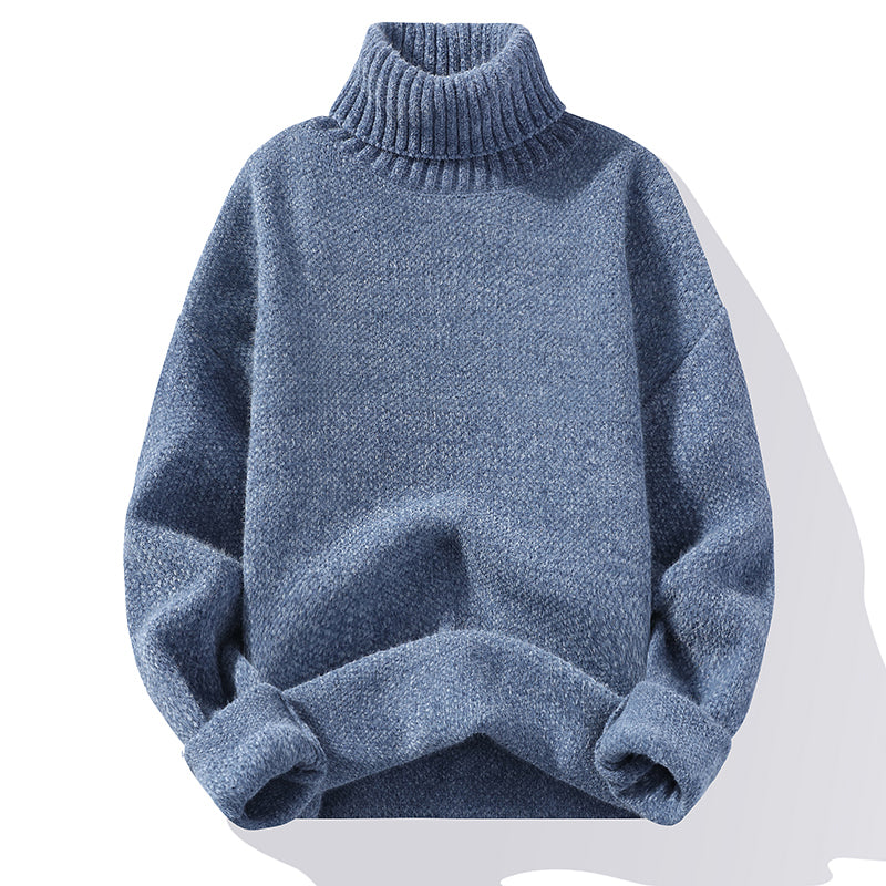 Premium knitted wool turtleneck for men with soft comfort and warmth | Milo