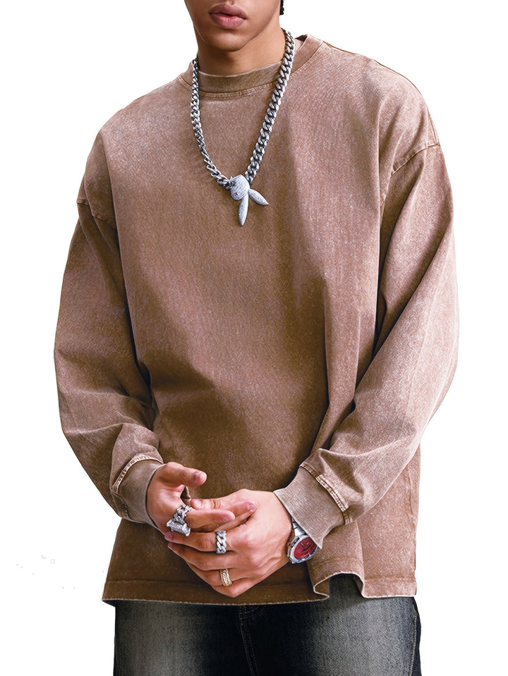 Men's Sweater Trendy & Comfortable Distressed Design & Soft Fabric Long Sleeves - Elena Harper