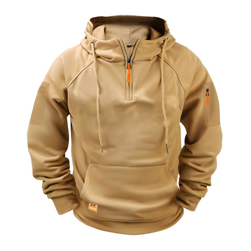 Men's Hoodie | Loose Fit & Half Zip | Comfortable & Functional Clothing
