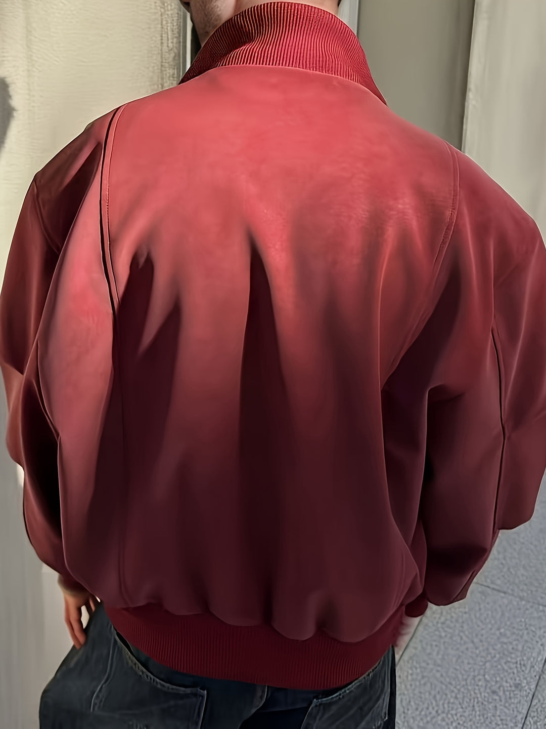 Men's Jacket | Oversized Streetwear | With Zipper | Spring