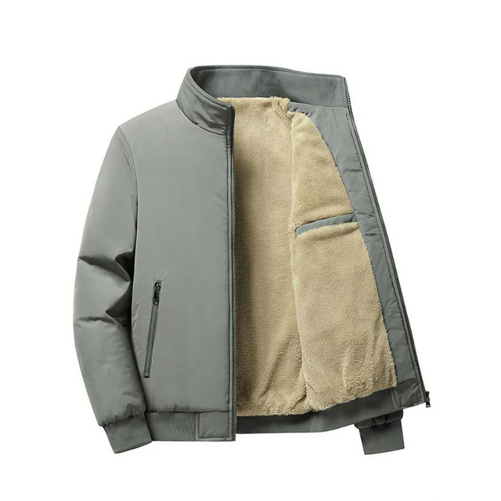 Winter Jacket for Men | Warm Bomber Jacket | Stand-Up Collar | Casual Style