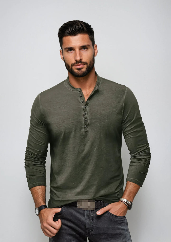 Classic Long Sleeve Shirt for Men with Versatile Design and Timeless Style | Adam