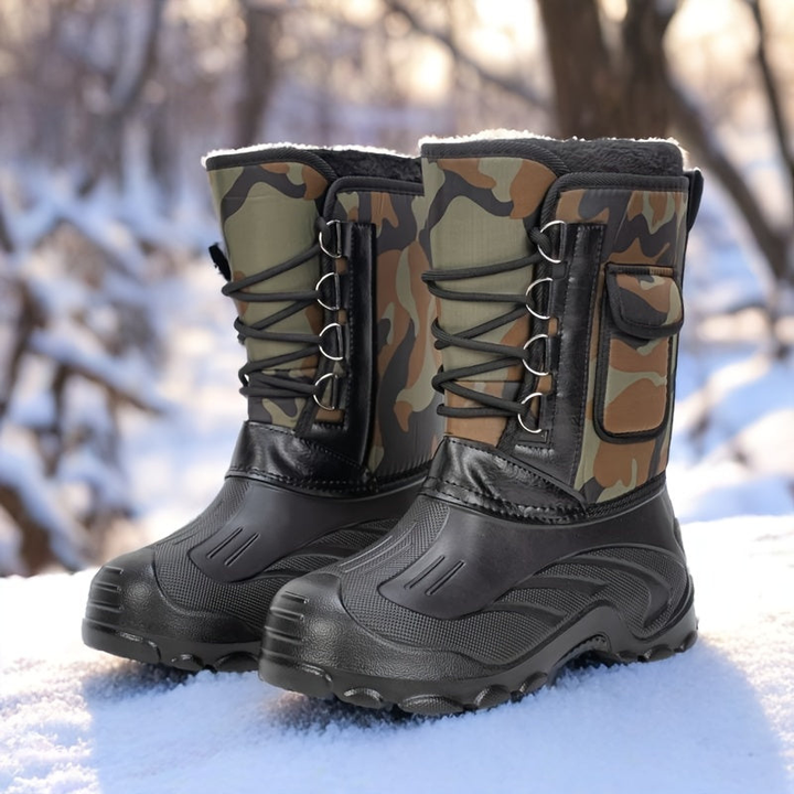 Men's Snow Boots | Non-Slip Sole & Ankle Support | Men's Outdoor Shoes