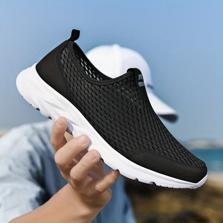 LAURENT MONACO | MESH SLIP-ON SNEAKERS FOR MEN