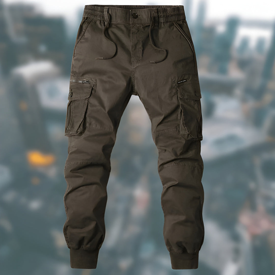 Cargo Pants for Men Comfortable Fit with Drawstring Casual Wear, view 5 - Elena Harper