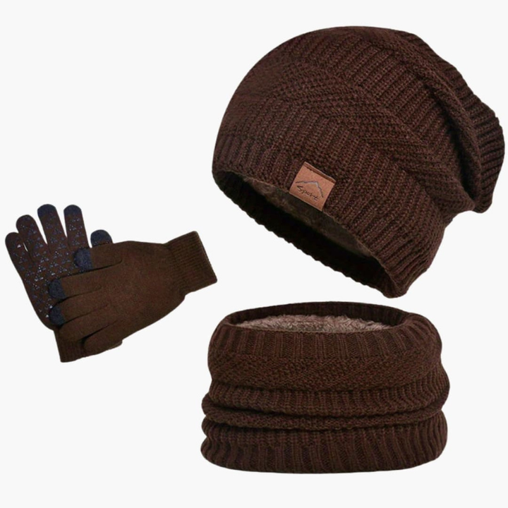 Men's Winter Set | Warm Hat, Scarf & Gloves | Warm Clothing
