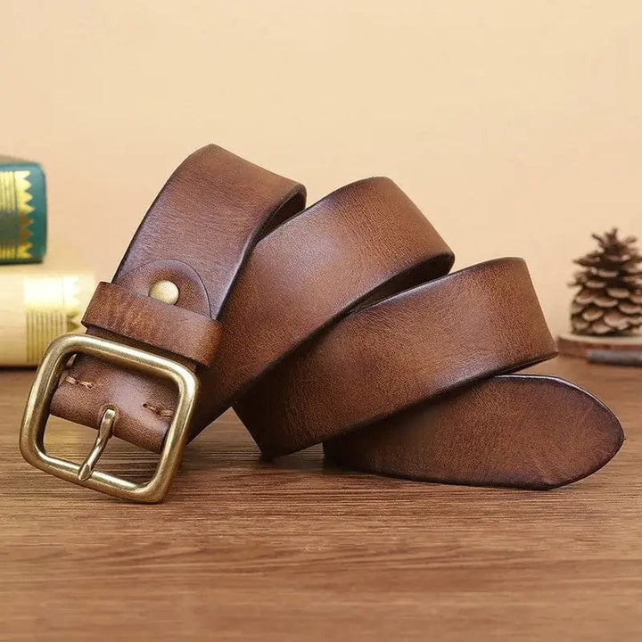 Premium Classic Leather Belt for Timeless Elegance and Superior Craftsmanship | Tim