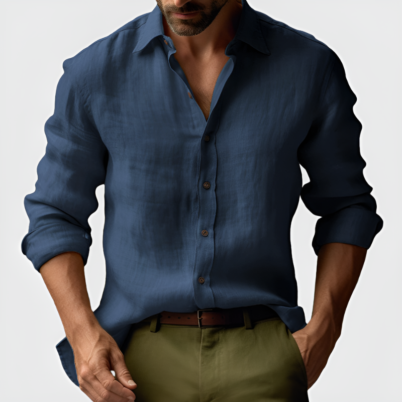 Shirt Men | Vintage Long Sleeves | Stylish Clothing