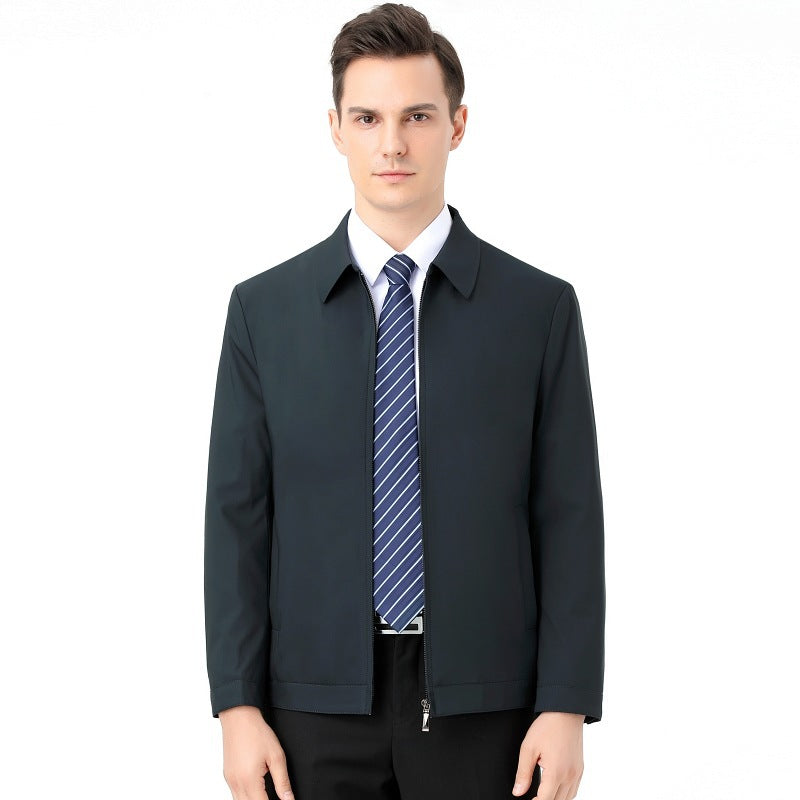 Men's Mid-Season Jacket | Elegant | Zipper Closure | Spring
