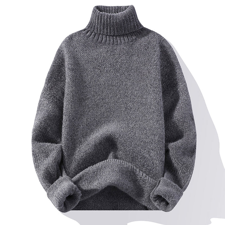 Premium knitted wool turtleneck for men with soft comfort and warmth | Milo