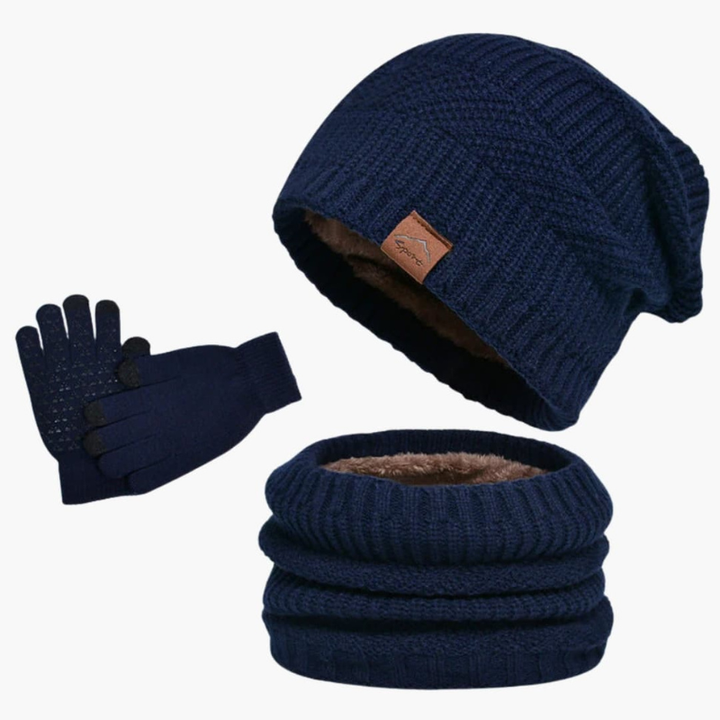 Men's Winter Set | Warm Hat, Scarf & Gloves | Warm Clothing