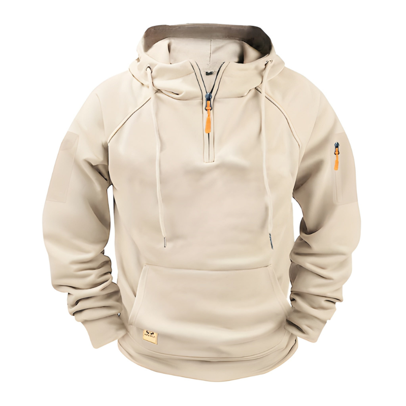 Men's Hoodie | Loose Fit & Half Zip | Comfortable & Functional Clothing