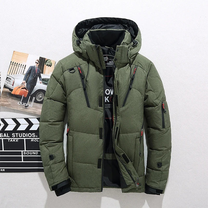Winter Jacket Men | Warm Ski Jacket with Hood