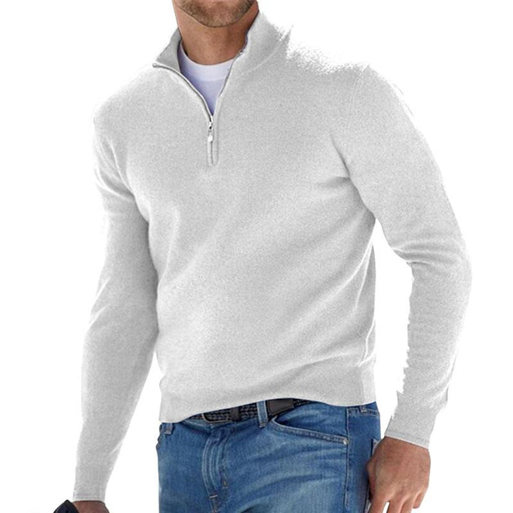 Refined sweater with half zipper designed for seamless style | Noah