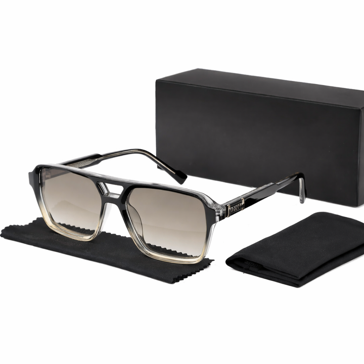 Men's Oversized Retro Sunglasses with Wide Lenses