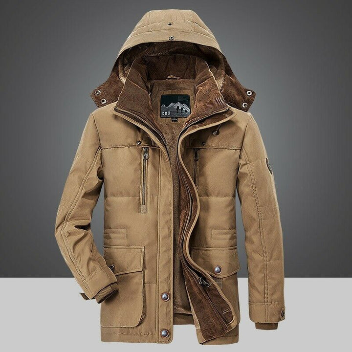 Winter Jacket Men | Warm Outdoor Jacket with Pockets
