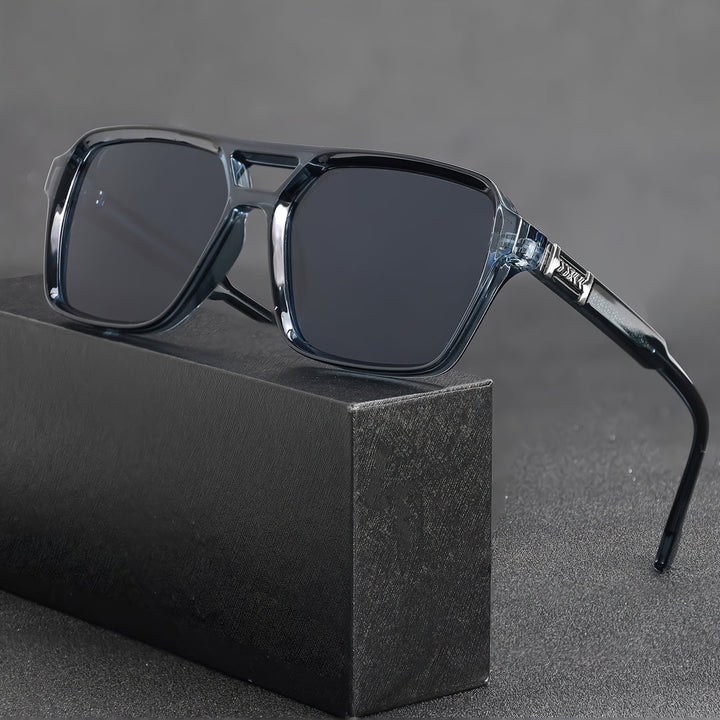 Men's Oversized Retro Sunglasses with Wide Lenses
