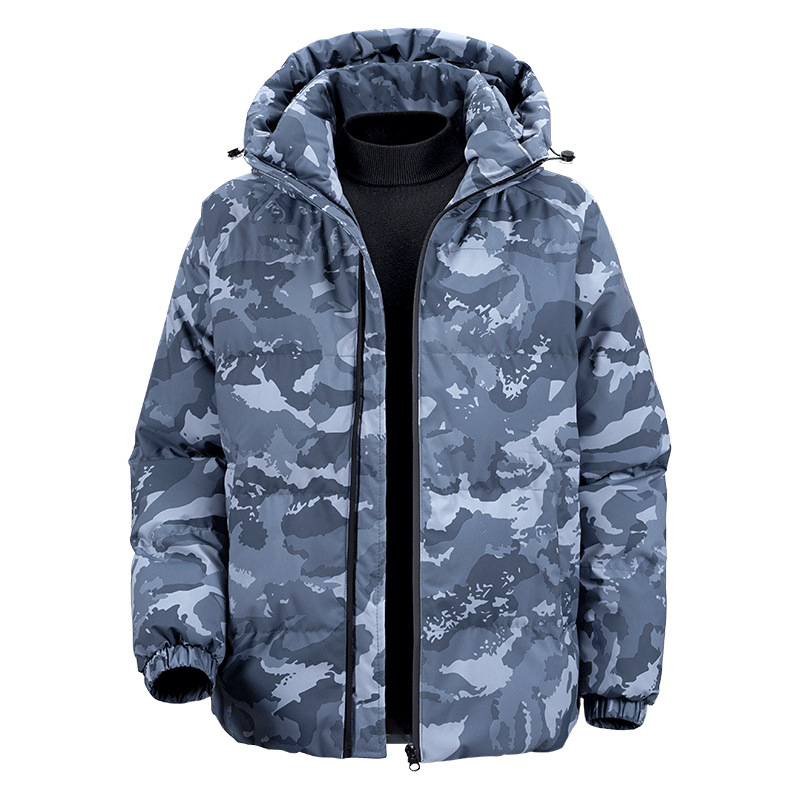 Men's Windbreaker | Camouflage Print & Hood | Sustainable & Functional