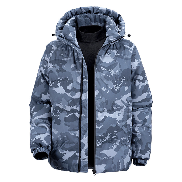Men's Windbreaker | Camouflage Print & Hood | Sustainable & Functional