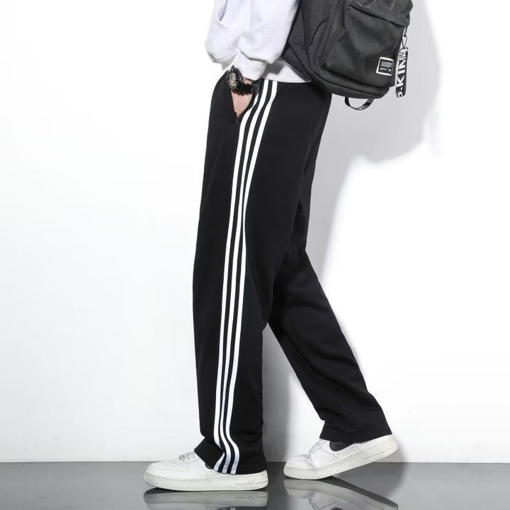 Men's Jogging Pants | Straight Leg | With Zipper Pockets | Winter