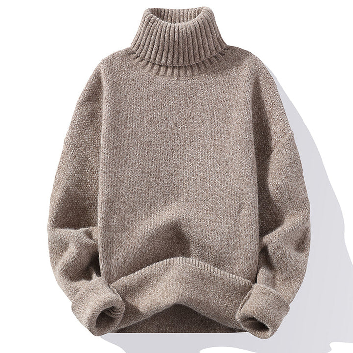 Premium knitted wool turtleneck for men with soft comfort and warmth | Milo