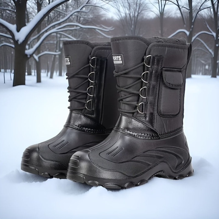 Men's Snow Boots | Non-Slip Sole & Ankle Support | Men's Outdoor Shoes