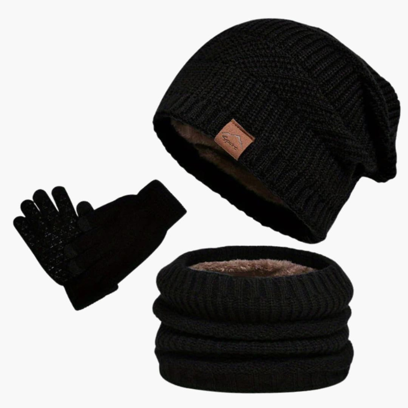 Men's Winter Set | Warm Hat, Scarf & Gloves | Warm Clothing