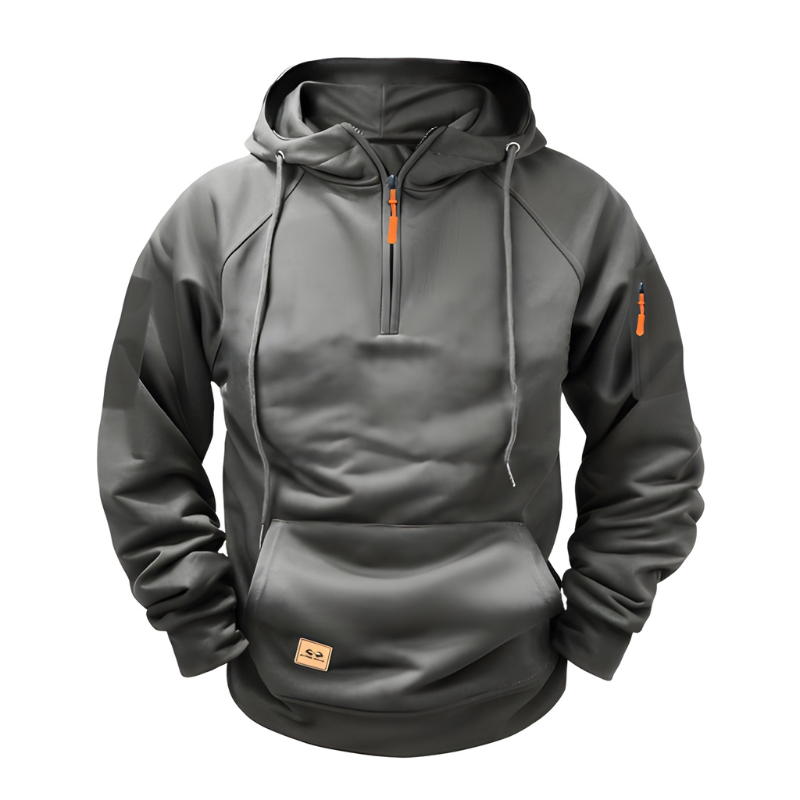 Men's Hoodie | Loose Fit & Half Zip | Comfortable & Functional Clothing