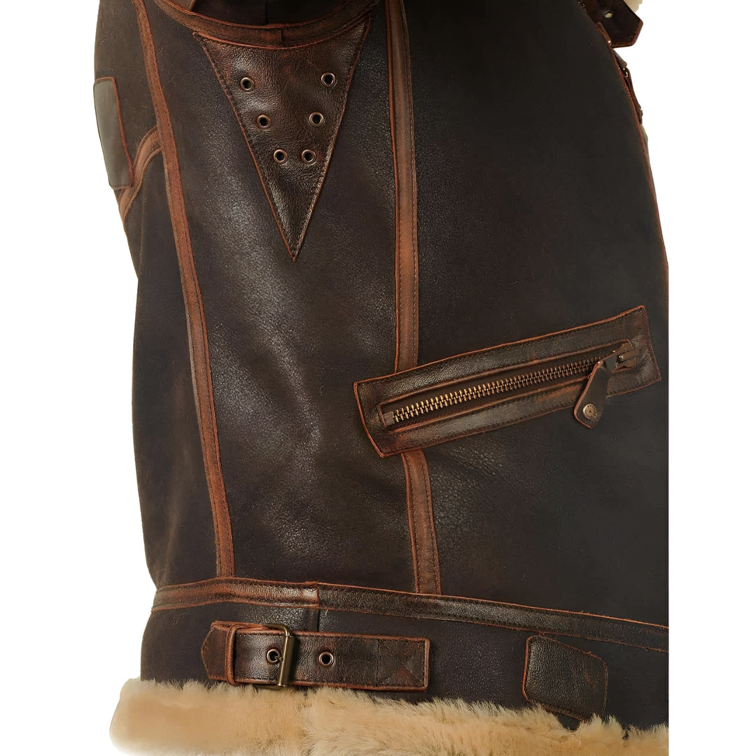 Premium Leather Bomber Jacket with Soft Lining for Ultimate Warmth and Style | Lars