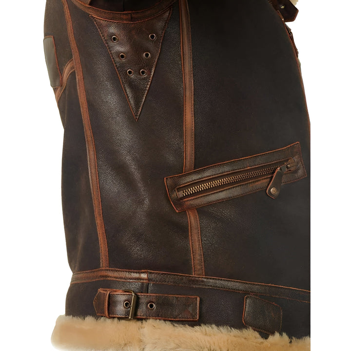 Premium Leather Bomber Jacket with Soft Lining for Ultimate Warmth and Style | Lars