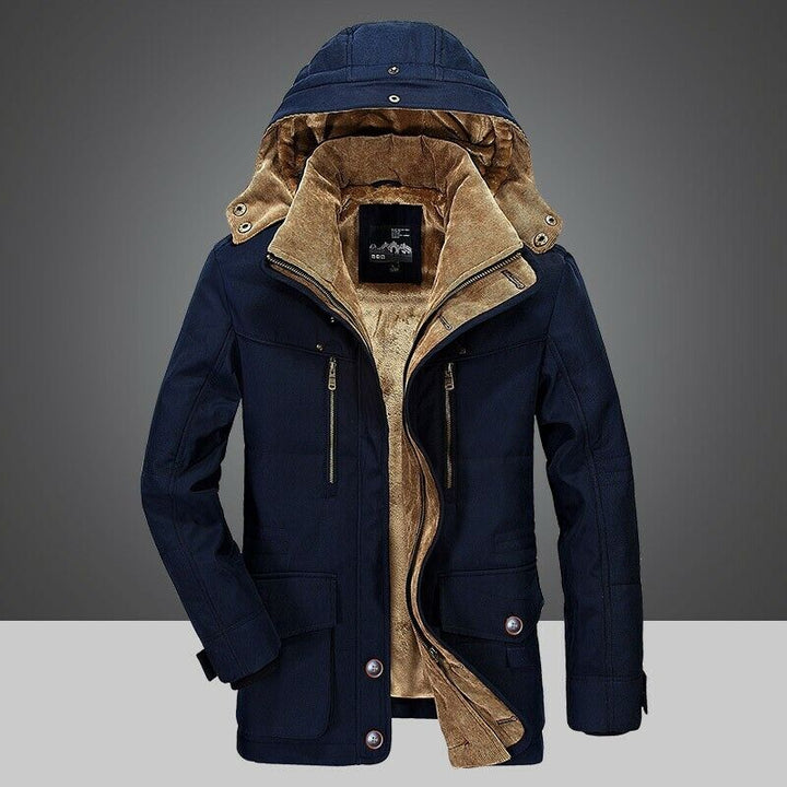 Winter Jacket Men | Warm Outdoor Jacket with Pockets