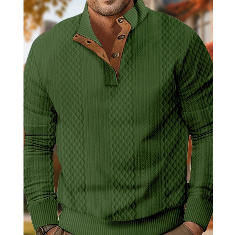 Men's Sweaters | Knitted Design | Button Closure | Regular Fit