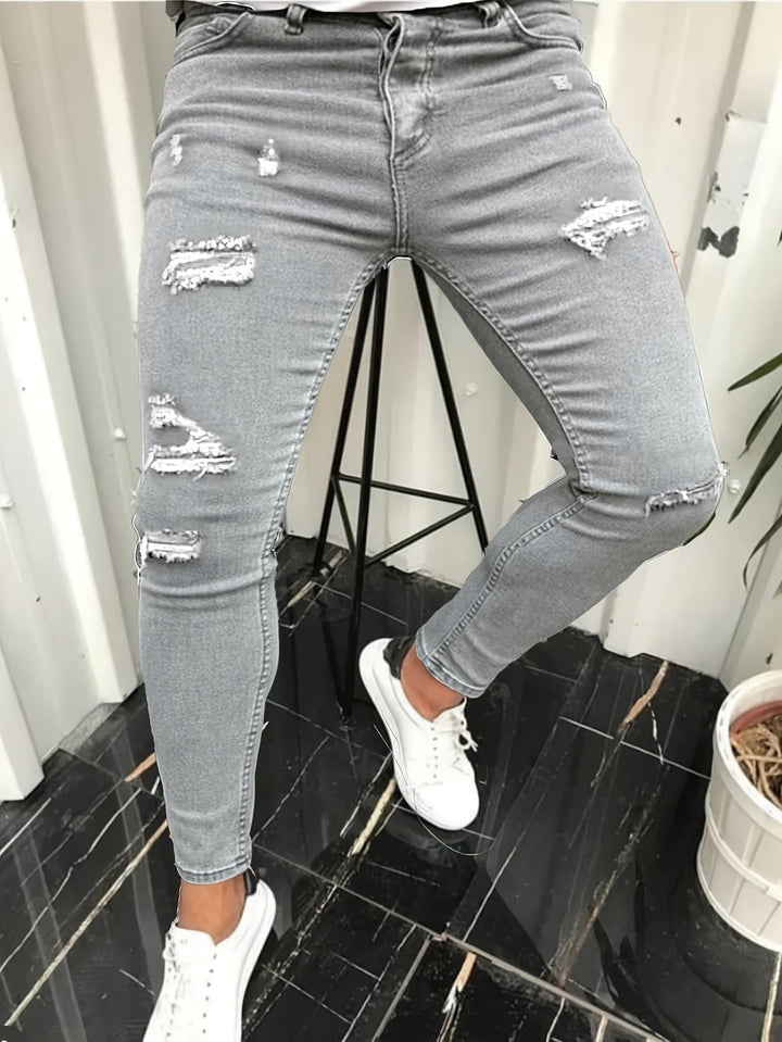 Men's Jeans | Stretch Denim | Trendy & Distressed Details | All-Season