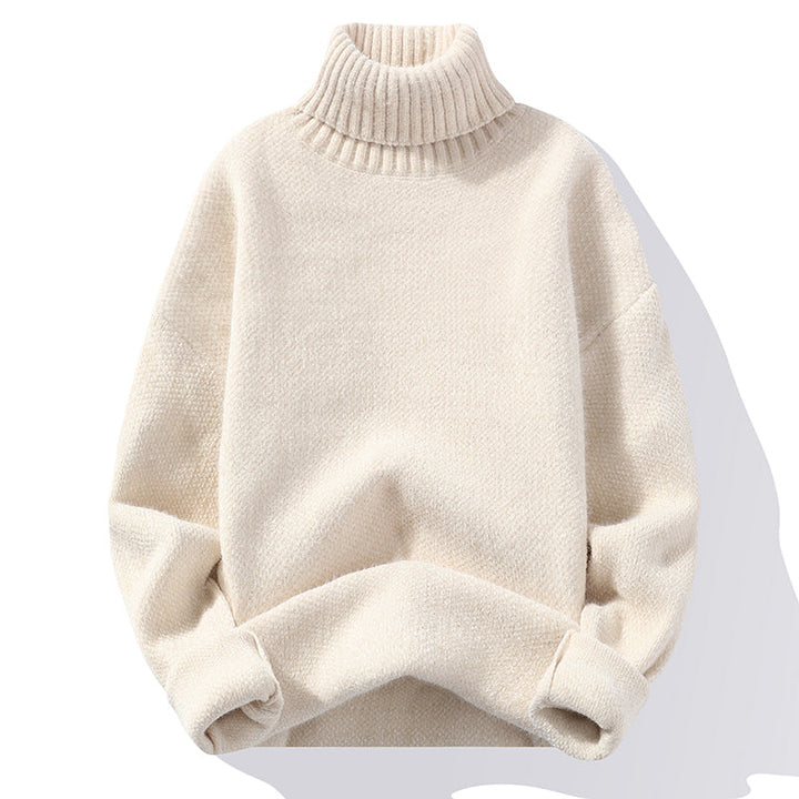 Premium knitted wool turtleneck for men with soft comfort and warmth | Milo