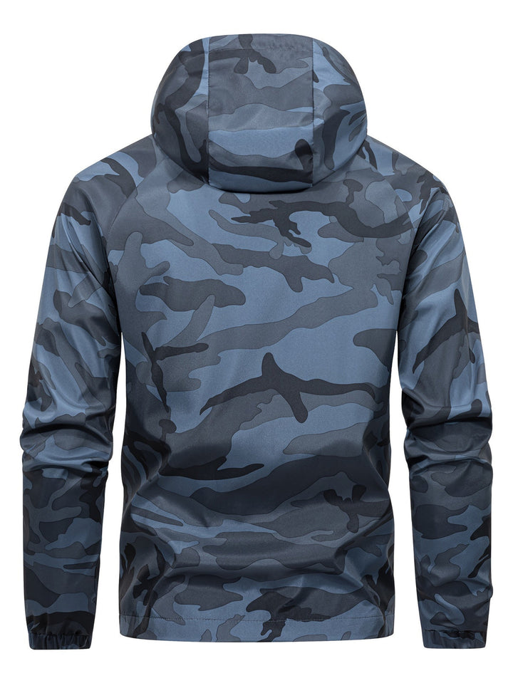 Men's Windbreaker | Camouflage Print & Hood | Sustainable & Functional