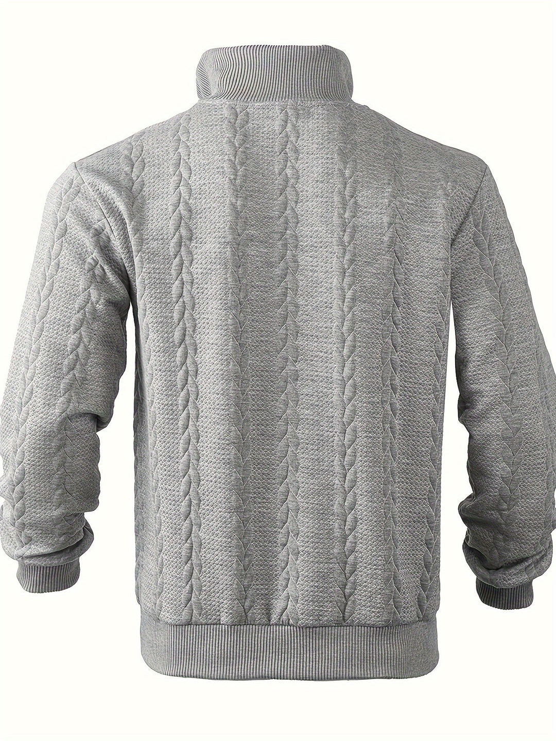 Classic men's sweater with zipper for timeless comfort and versatility | Noud