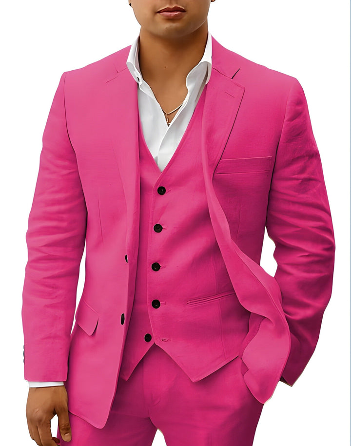 Men's Breathable Suit | 3-Piece | Classic & Breathable | Wedding & Summer Look