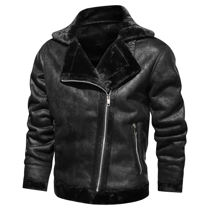 Premium leather winter coat for men with pure warmth and timeless style | Thomas