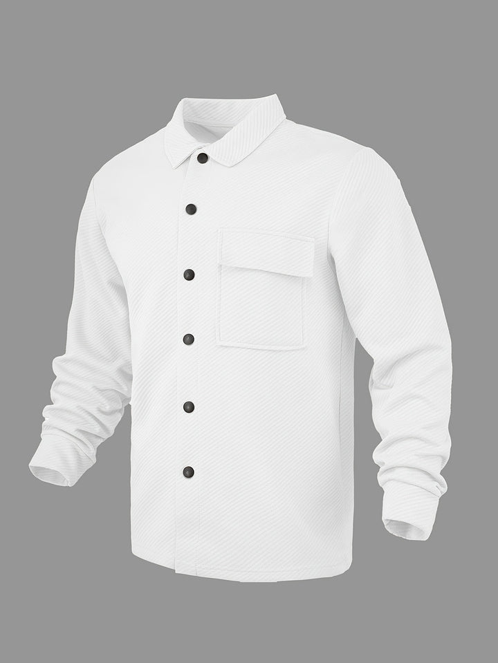 Men's Casual Jacket | Stylish & Fashionable | Light Stretch & Woven | Solid Color